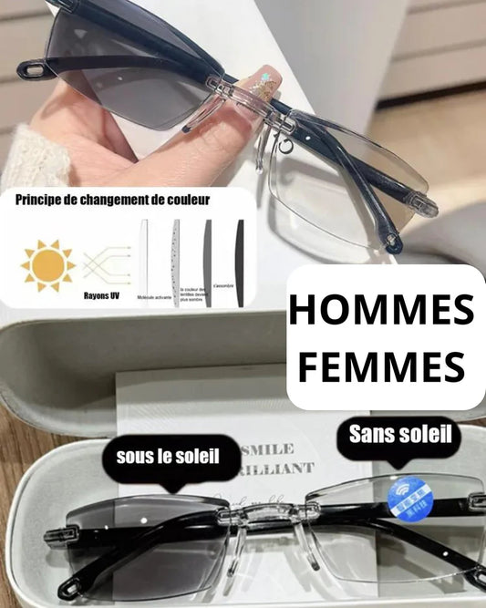 LUNETTES 2-EN-1 : LECTURE + SOLEIL ANTI-LUMIÈRE BLEU
